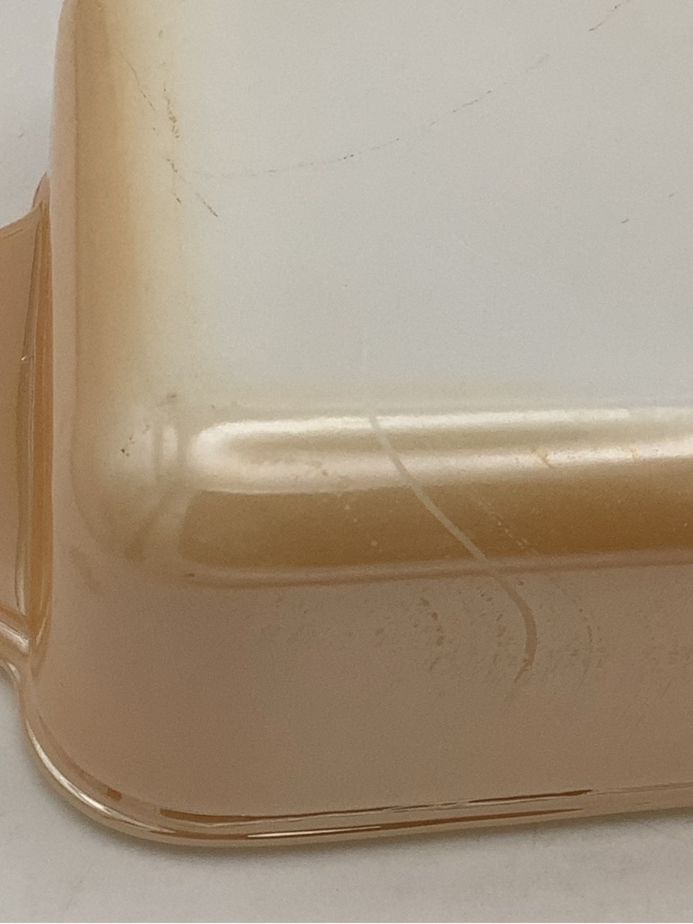 Vintage Fire King Copper Tint Rectangular Baking Dish - Picture 9 of 11